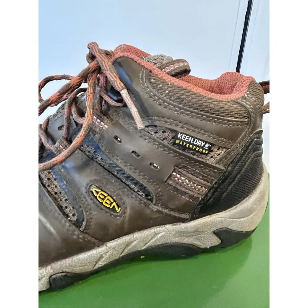 KEEN Koven Women's Waterproof Mid‎ Hiking Boots Dark Earth/Arabesque Size 8